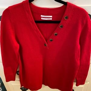 Anthropologie Sweater; red; size xs